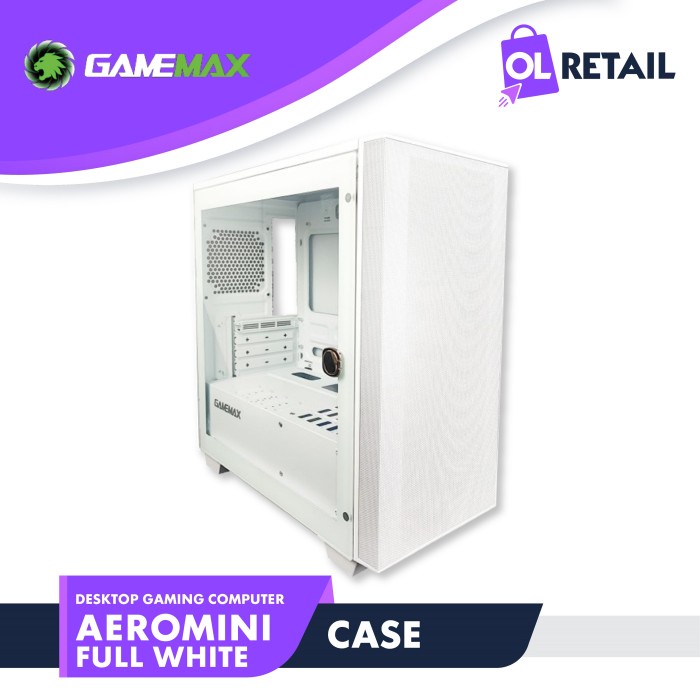 Gamemax Aero Mini White Micro ATX Gaming PC case