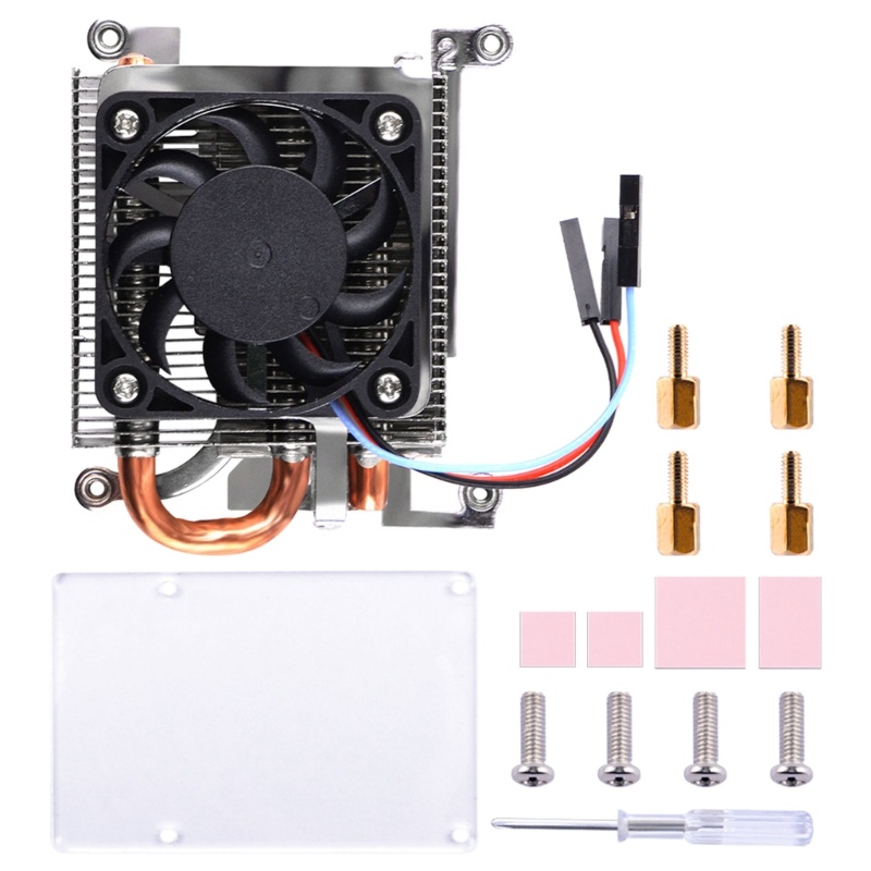 Bt Ice Tower Cooler PWM Kipas Pendingin CPU Heatsink Pipa Tembaga Untuk Raspberry Pi 4B