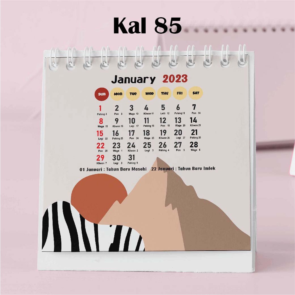 

Artomaringi Kalender Mini 2024 / Kalender Meja 2024 Custom KAL85