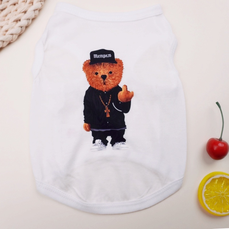 Fashion Pet T-shirt Rompi Olahraga Anjing Baju Kucing