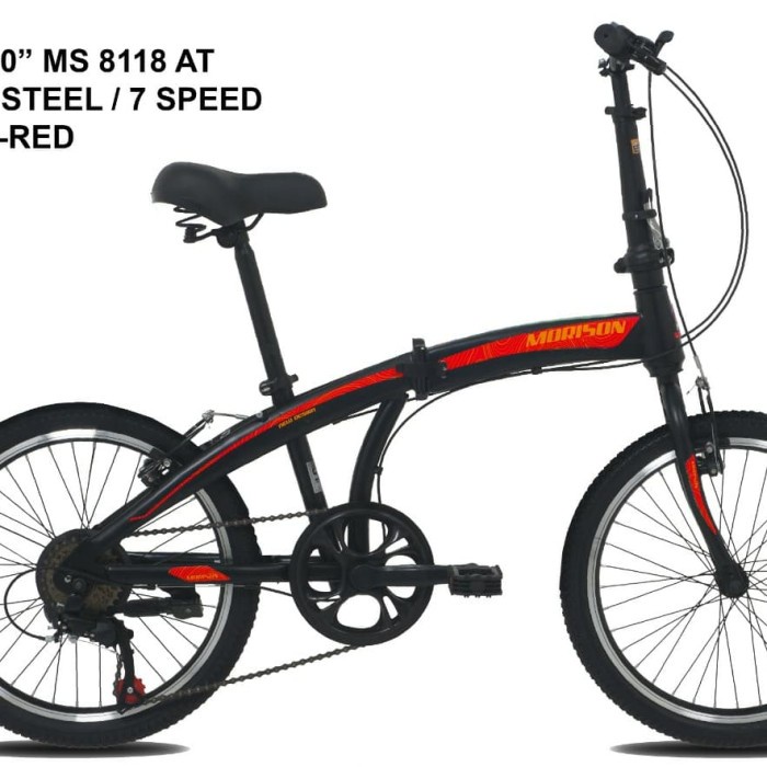 Khusus Gojek Sepeda Lipat 20 Morison Ms 8118 At 7 Speed #Original