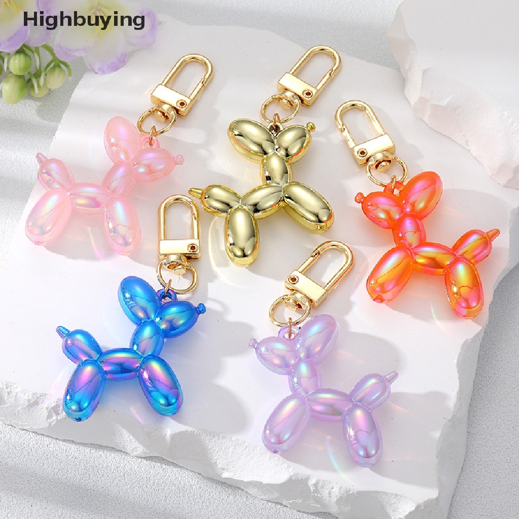 Hbid 1pc Kawaii Kartun Hewan Pasangan Gantungan Kunci Key Ring Untuk Wanita Pria Baru Warna-Warni Lucu Tas Hewan Peliharaan Mobil Holder Airpods Kotak Perhiasan Glory