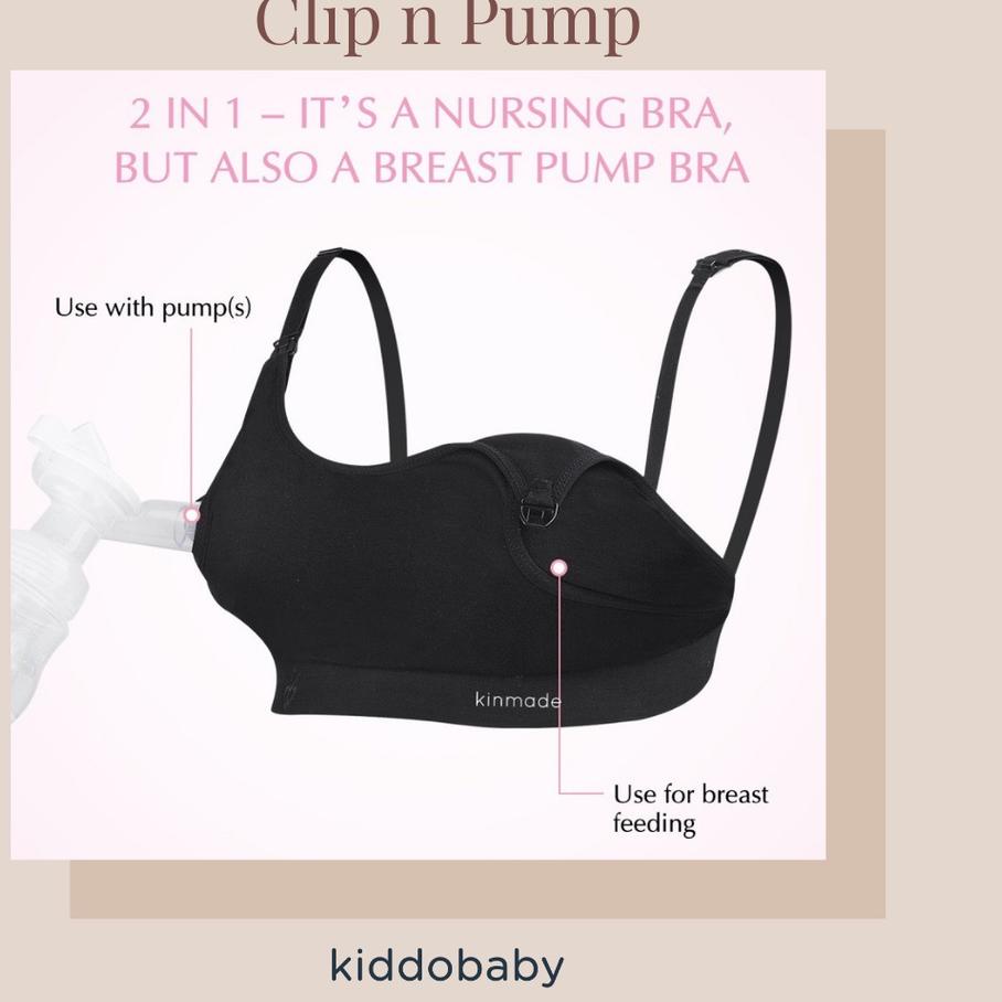 ➨ Kinmade Clip n Pump Handsfree Bra | BH Pompa ASI | Bra Menyusui ✧