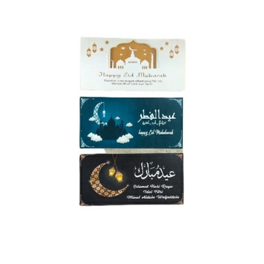 

STICKER UCAPAN Eid Mubarok 5x10cm sticker/label/cutting/eidmubarok/IdulFitri