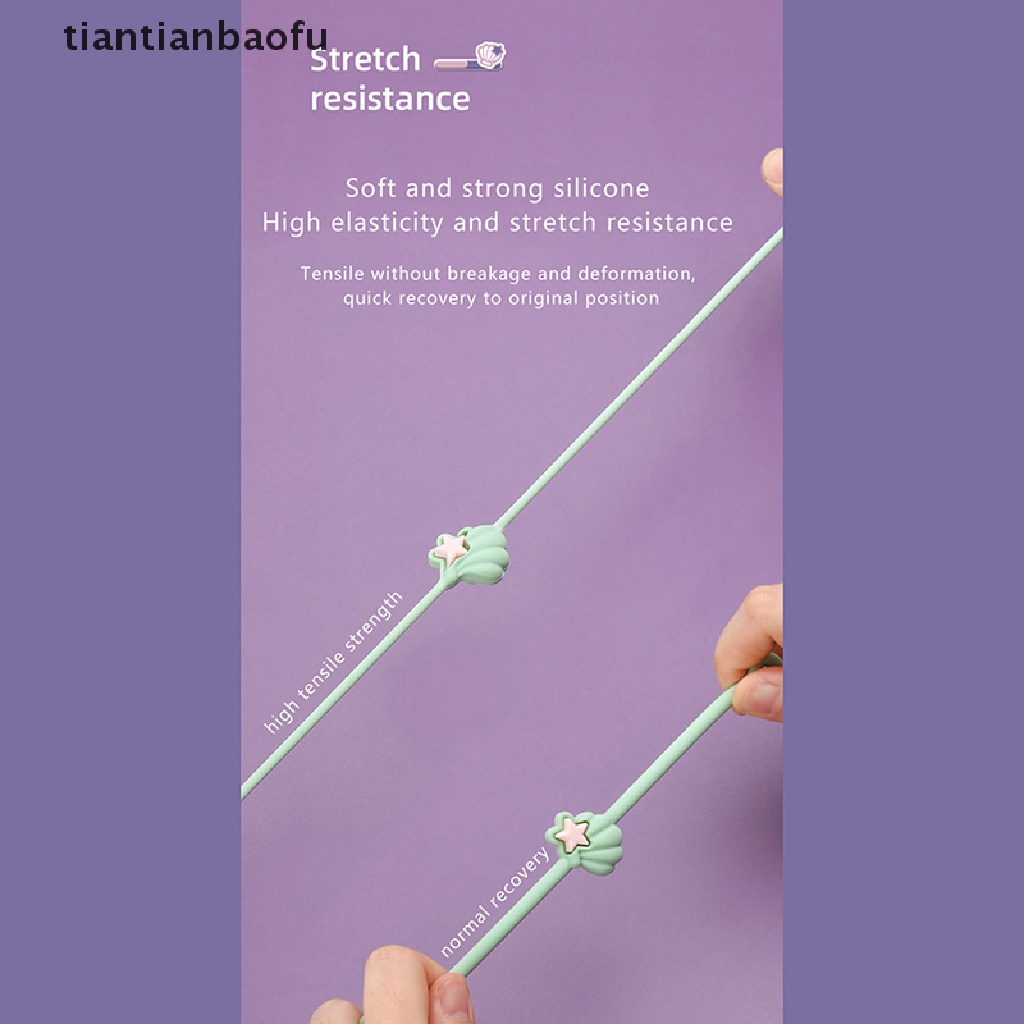 [tiantianbaofu] Silikon Lembut Anti Hilang Anti-Drop Rantai Tali Adjustable Dot Dan Bayi Aksesoris Botol Cangkir Rantai Mainan Tali Stroller Aksesoris Balita Menyusui Barang Bouti