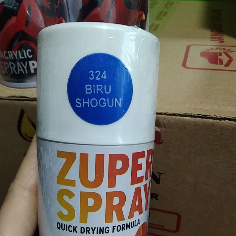 cat semprot pilok pilox zuper spray biru Shogun 324 150cc Shogun blue