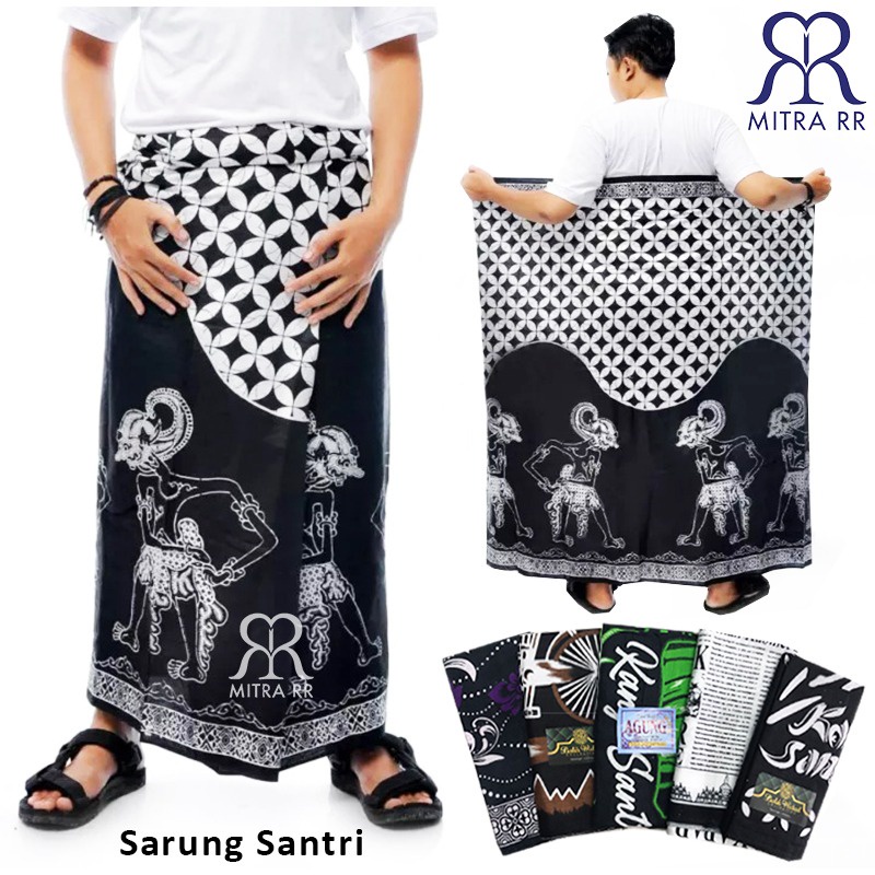 Sarung Santri / Sarung Wayang Sarung Batik Pria Wanita Katun Goyor Uk Tanggung dan Dewasa/ Sarung An