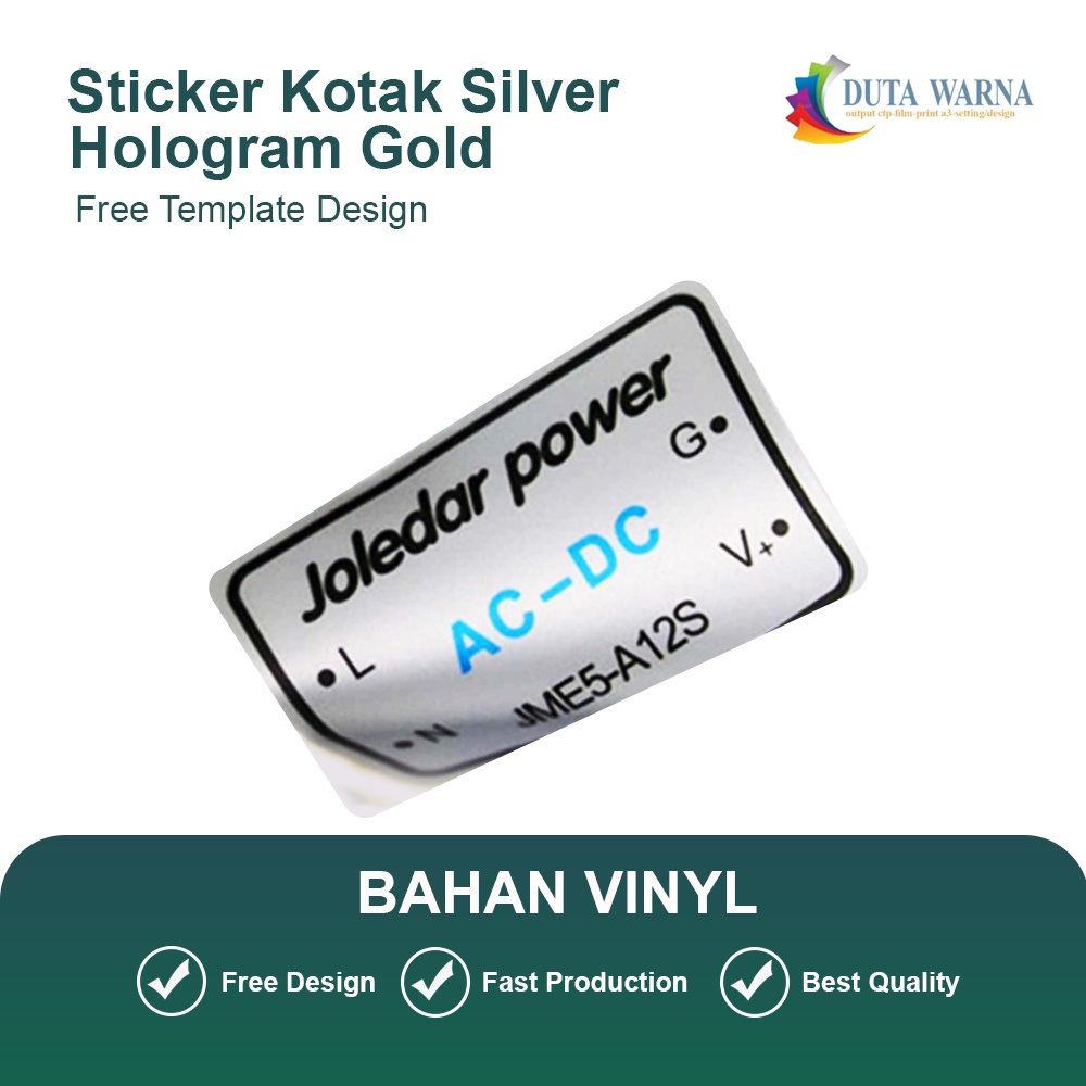 

STIKER KOTAK HOLOGRAM / GOLD (GLOSSY) / SILVER (GLOSSY)