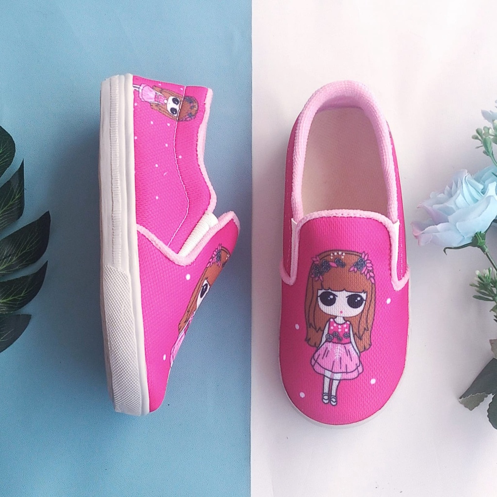 sepatu anak perempuan girls pink termurah sepatu anak perempuan slip-on MURAH