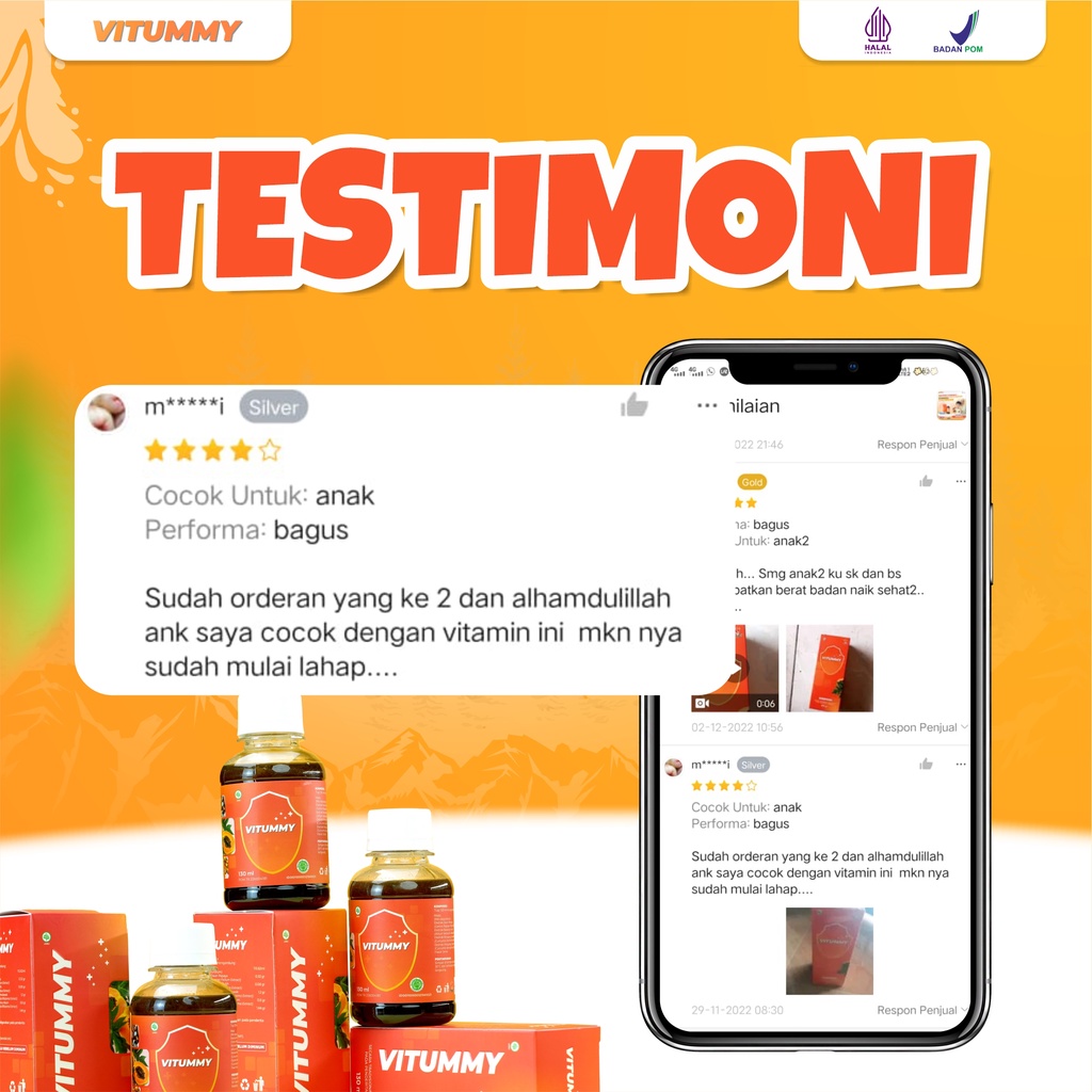 Vitummy -  Madu Paket 3 Botol 130ml