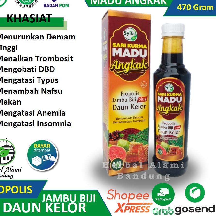

➶ Sari Kurma ANGKAK Propolis Jambu Biji Plus Daun Kelor / Ubi Jalar 470 Gram ♀