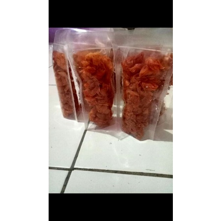

Kripik kulpi daun jeruk balado&original Enak