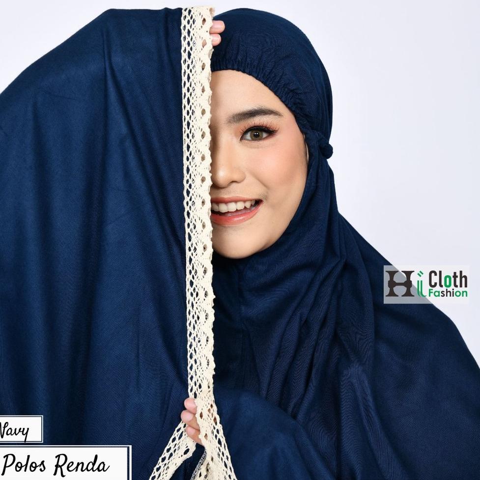TERMURAH produsen Mukena dewasa polos renda rajut jumbo | rukuh polos warna
