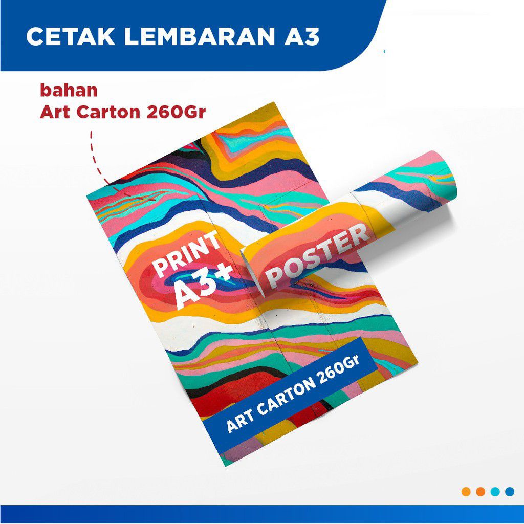 

WDPrint CETAK POSTER UNDANGAN KALENDER COVER BUKU LABEL A3+ | ART CARTON 210 - 260 gsm