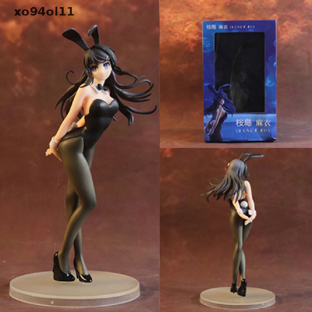 Xo Lover Anime Rascal Not Dream Of Bunny Girl Mainan Action Figure Cewek Seksi OL