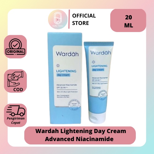 Qeila - Wardah Lightening Day Cream Advanced Niacinamide 20 ml