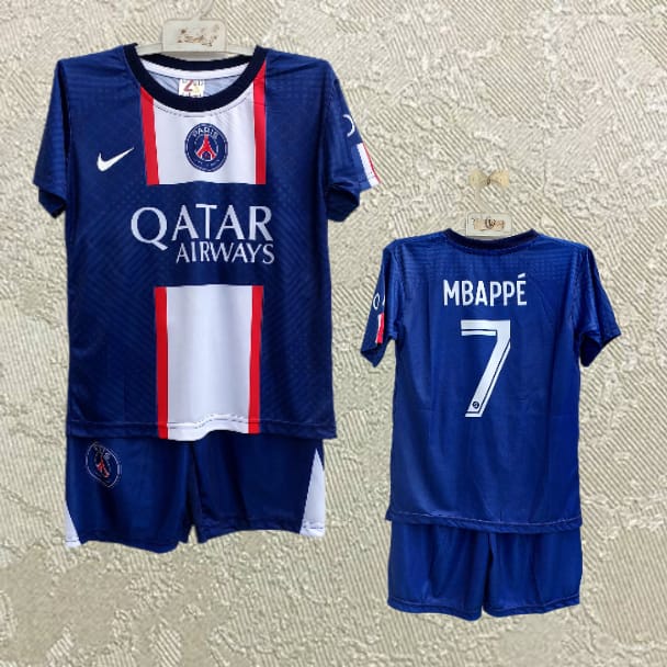 jersey france/jersey psg/jersey mbappe/setelan baju bola mbappe printing