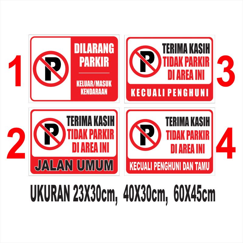 

stiker parkir penghuni