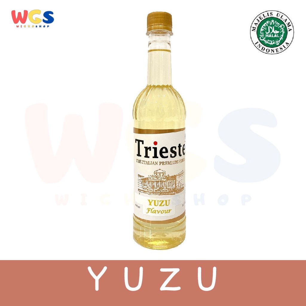 Trieste Premium Syrup Yuzu - Citrus - Citron Flavoured 650 ml - Halal