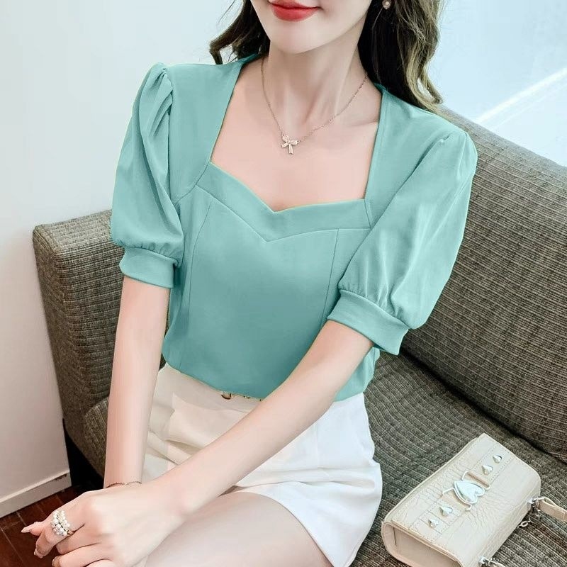 BLOUSE CASUAL WANITA LENGAN PENDEK/ ATASAN CANTIK/ BLOUSE MIRA TOP