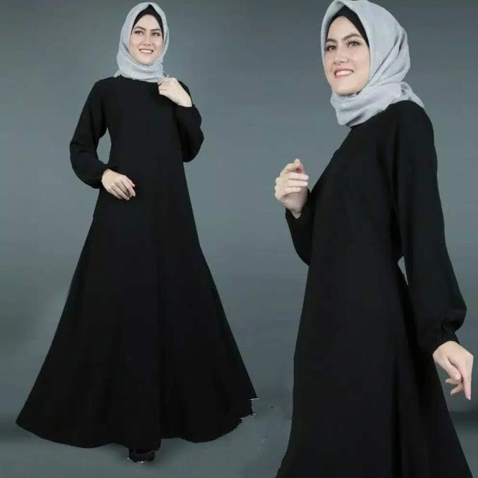 Gamis Hitam/ Gamis Polos