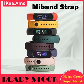 Gelang Silikon untuk Xiaomi Band 3 4 5 6 Gelang Warna Tali Pengganti Mi Band Tali Pergelangan Tangan Best Strap Mi Band