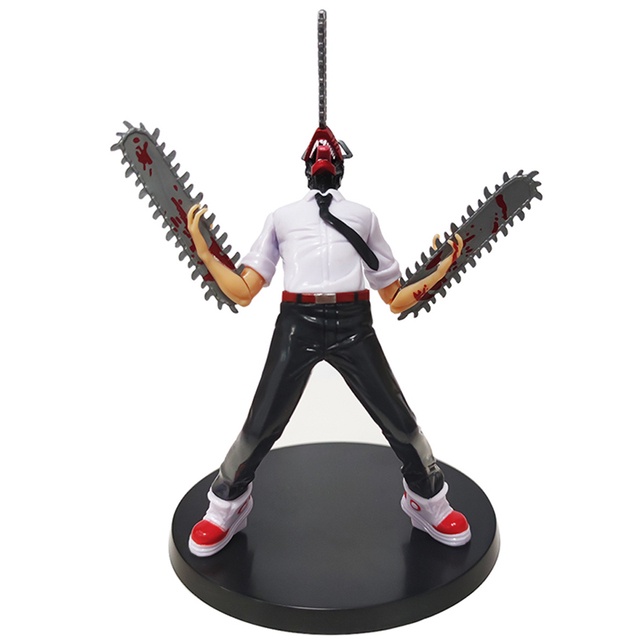 Chainsaw Man Denji Pochita 18 cm PVC Action Figure Ornamen Collectible Model Boneka Mainan Figure