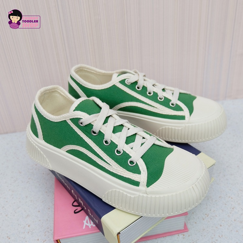 GLORYKIDZ SH2261 Sepatu Kets Sport Kanvas Kasual Penambah Tinggi Badan Sol 4cm Anak Usia 10 Tahun sd Dewasa Size 35-40