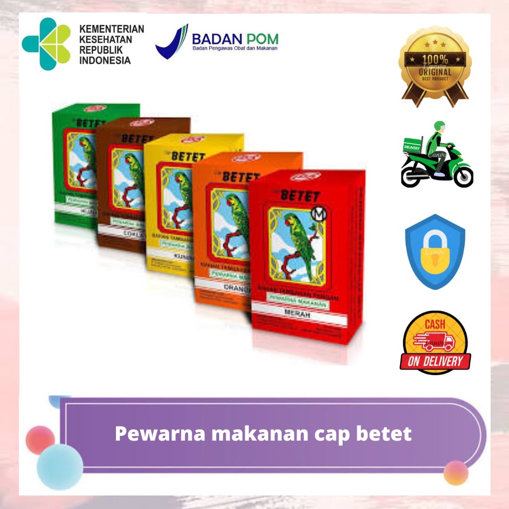 

PEWARNA MAKANAN BUBUK CAP BETET 7 GRAM