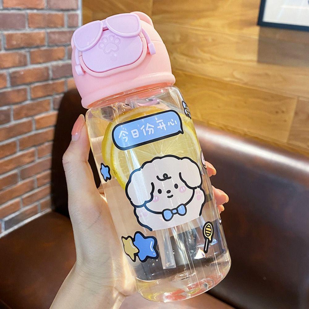 Solighter Kid Water Sippy Cups Outdoor Anti Bocor Dengan Tali Cangkir Makan Bayi