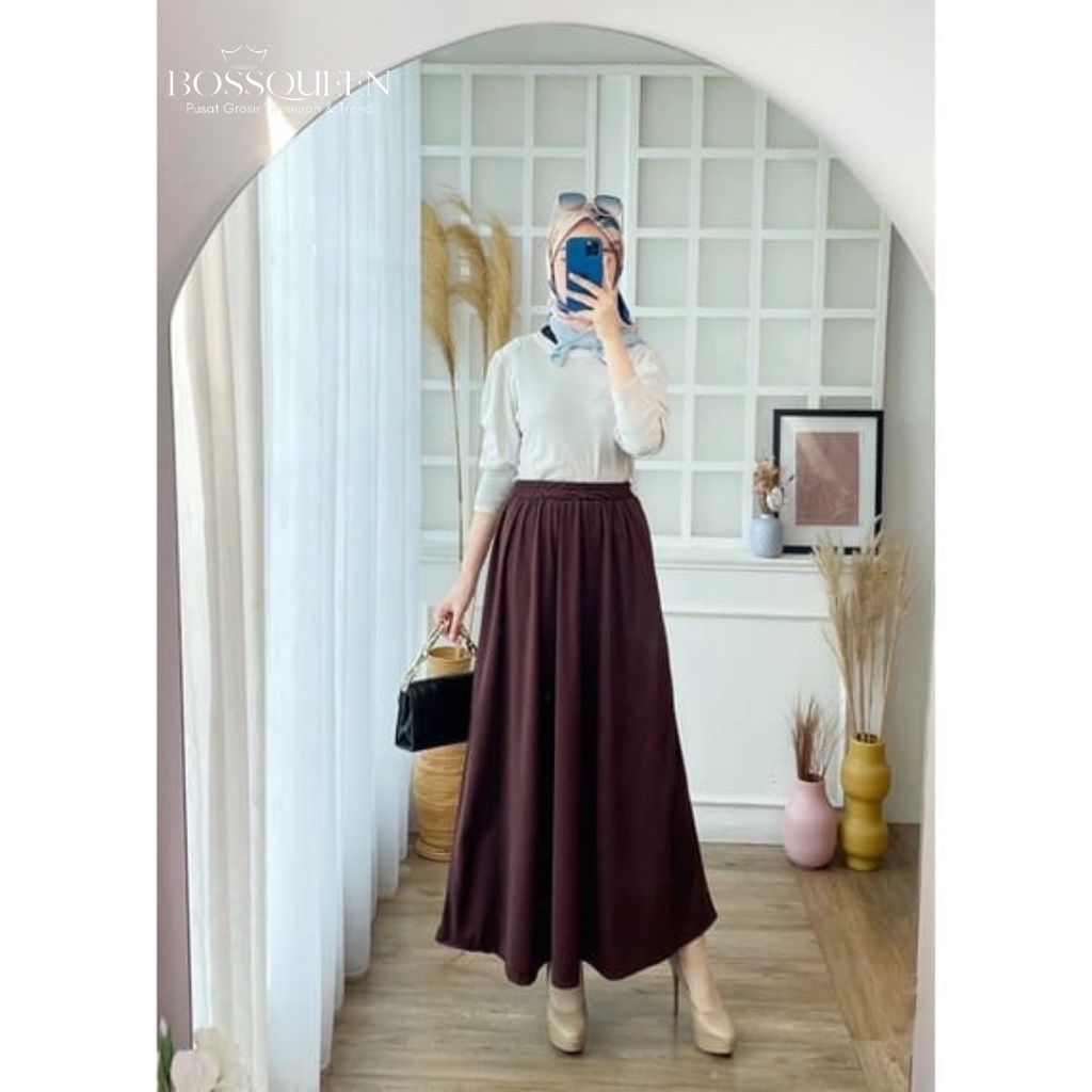 ROK POLOS PANJANG HYGET SUPER GRADE A /ROK SKIRT POLOS PREMIUM BEST SELLER /ROK POLOS SAKU PREMIUM