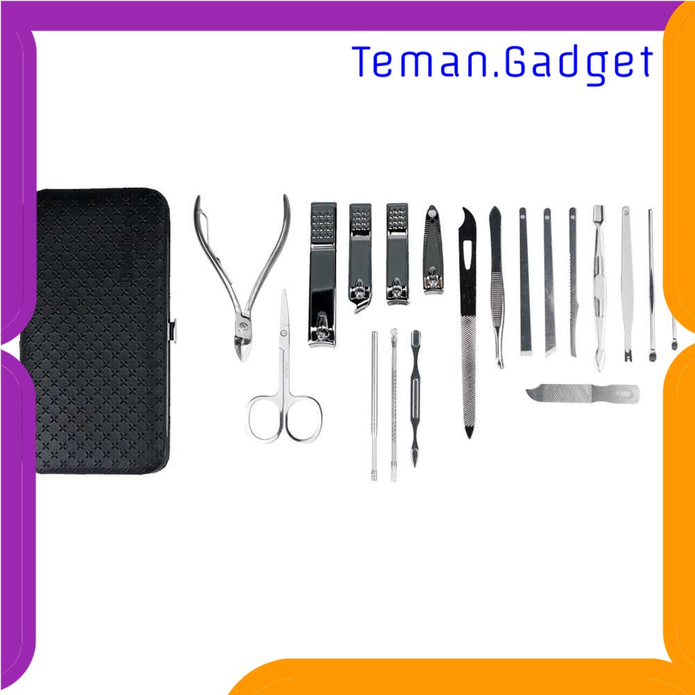 TG - PRW Nail Art Set Gunting Kuku Manicure Pedicure 19 PCS - i7000D