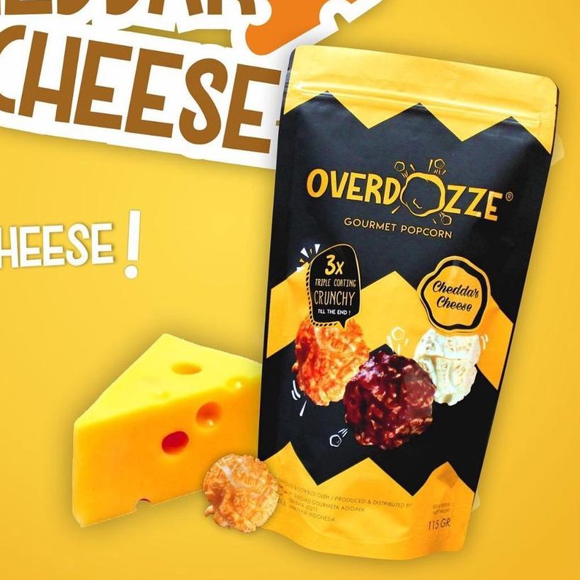 

✯ Overdozze Popcorn Cheddar Cheese Gourmet Snack Cemilan Keju Manis 115gram ❅