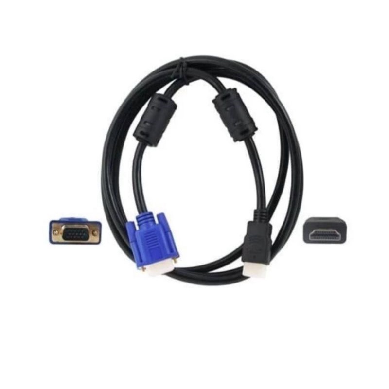 KABEL HDMI MALE TO VGA MALE 3 METER SERAT BAGUS UNTUK DIGITAL DAN ANALOG GARANSI TOKO 6 BULAN