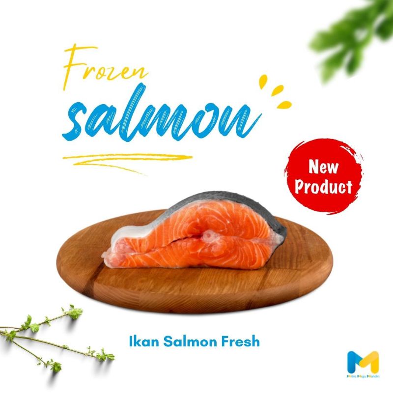 Ikan Salmon Fresh 1 Kg - 100% Asli Untuk Makanan Rumah Sushi atau Dipanggang Kiloan