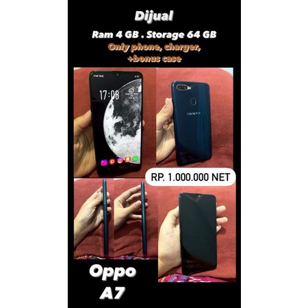 HP Second | OPPO A7 ram 4/64