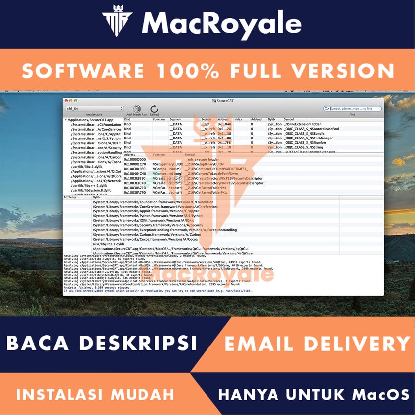 [MacOS] Dependency Walker Full Version Lifetime Full Garansi