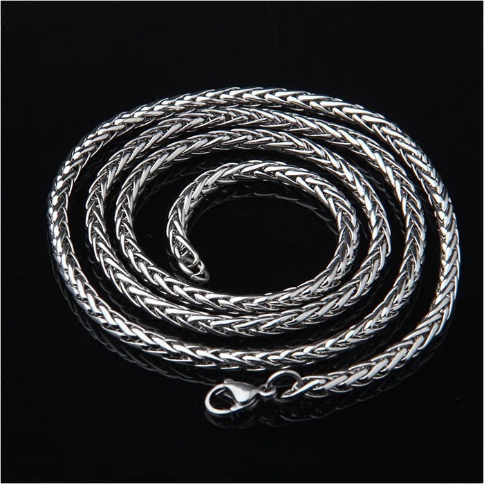 Kalung Jimat | Kalung Rantai Aksen Mutiara | Kalung Bahan Stainless Steel | Kalung Bahan Titanium Steel | Rantai Gantung Tas | Rantai Twist Untuk Keranjang Bunga