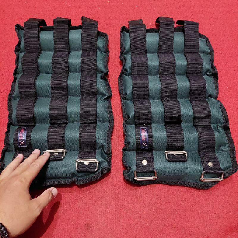 Pemberat kaki/bending kaki 10kg sepasang gym fitness alat olahraga