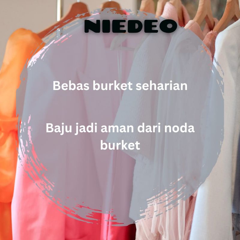 NATURAL DEODORANT SPRAY TAWAS NIEDEO ANTI BAU BADAN BEBAS BAU KERINGAT