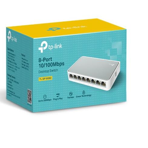◙ TP-LINK 8-Port Switch Hub TL-SF1008D SF 1008 D 1008D ❃
