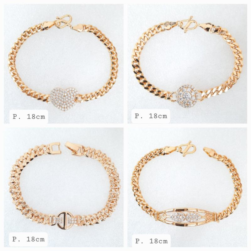 gelang rantai mata wanita dewasa mewah GL01