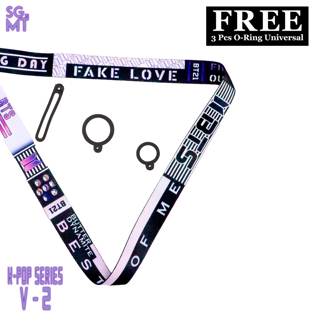 Lanyard BTS Sigmat13 Gantungan id card Printing Kpop Series 2