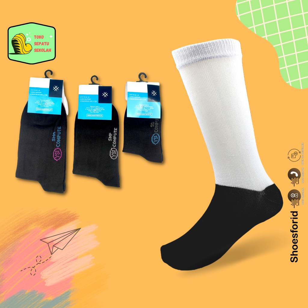 SFK KAOS KAKI ANAK PREMIUM // KAOS KAKI SEKOLAH // KAOS KAKI SD SMP SMA