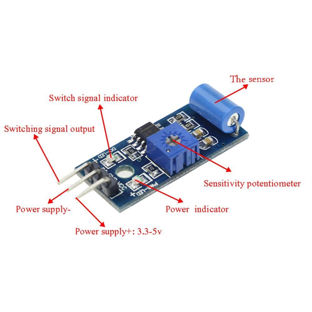 Sensor Getar Agustina Biasanya SW-420 Tipe Tertutup Alarm Sensor Detection Module Sensor Module