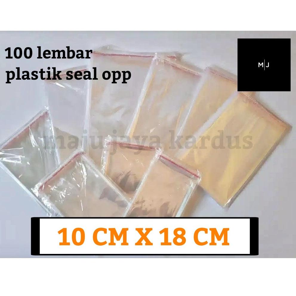 

J37 Plastik OPP Lem Plastik Undangan Plastik Baju Plastik Kue Plastik Lem Seal Perekat Ukuran 10x18 CM TERBAIK ⇣