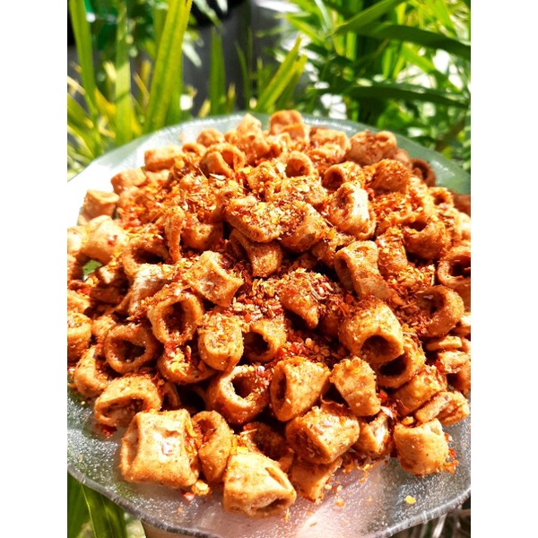 kripik sotong pedas berat 500g