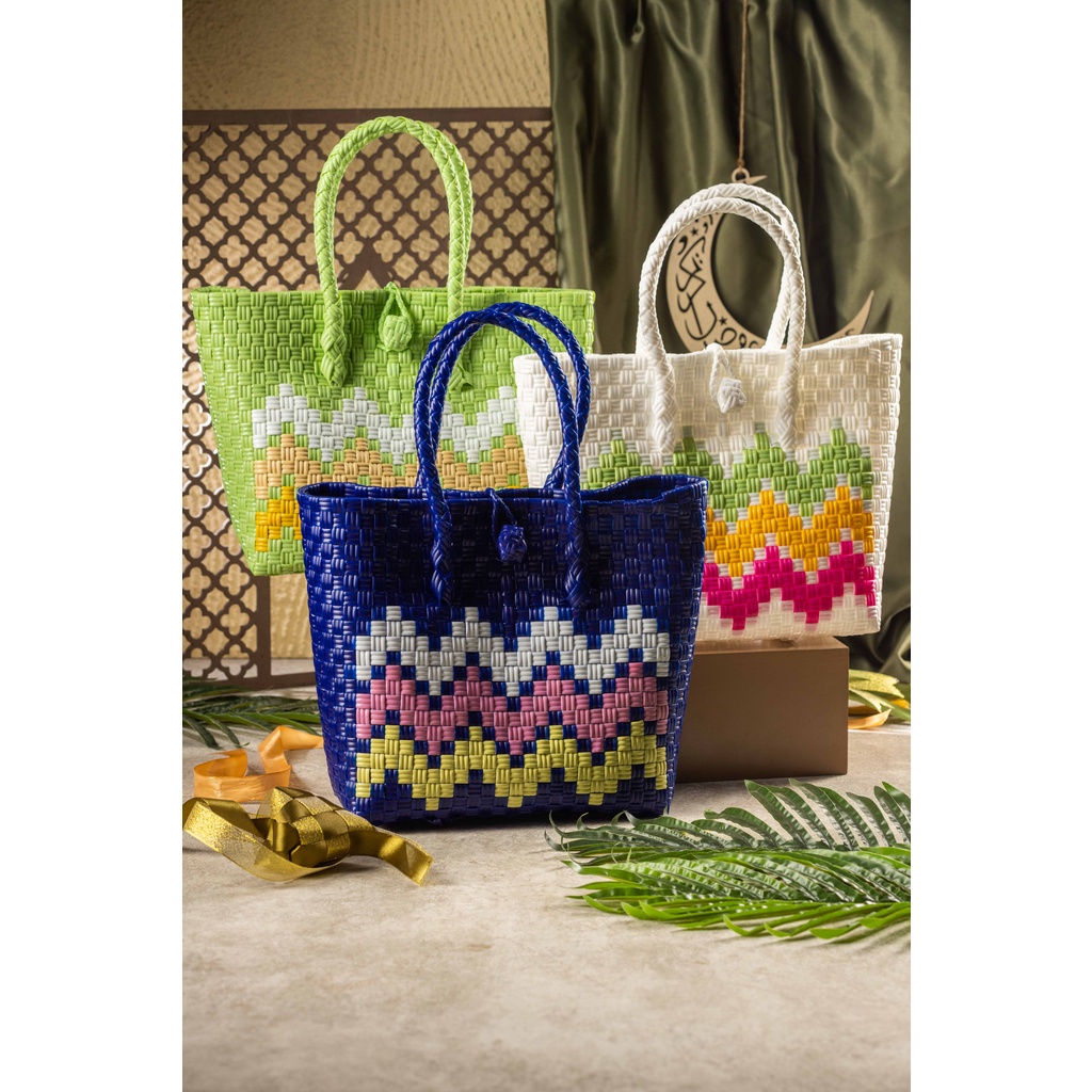 TAS ANYAM JALI ZIGZAG LEBARAN/TAS ANYAM/TAS PARCEL LEBARAN
