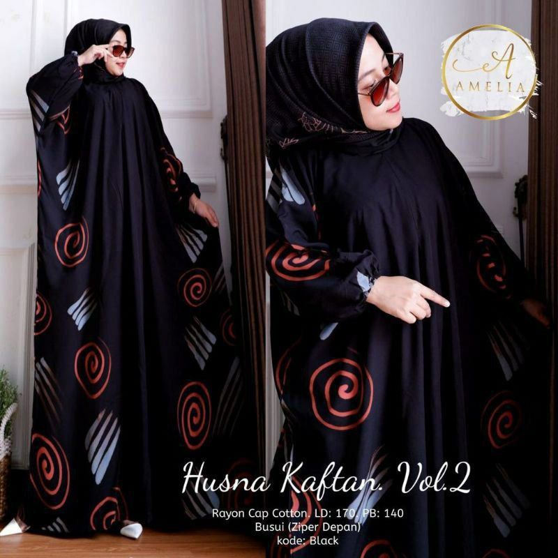 GROSIR | DASTER KAFTAN SARI | JUMBO LD.150 BUSUI BAHAN RAYON TEBAL ADEM BAYAR DIRUMAH