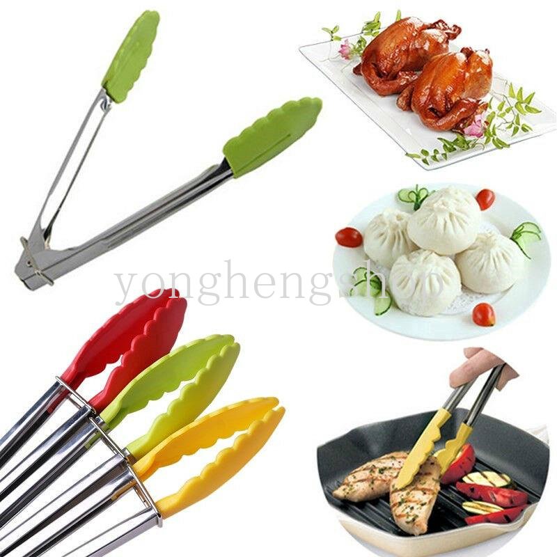 Tongscapitan Makanansaladbbqroti Bahan Stainless Steel Warna Acak Untuk Perlengkapan Pesta